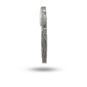 Luxurious Phoenix Fire Bird Fountain Pen in oxidized 925 sterling silver.