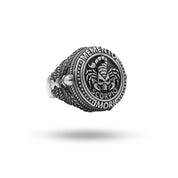 925 Sterling Silver Memento Mori Skull Ring with Scorpio Zodiac Design by White Lion Jewels