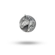 Exquisite Horse Head Button Set made of 925 Oxidized Sterling Silver