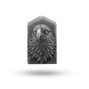 Eagle King of Birds Falcon Hawk Brooch in 925 Sterling Silver by White Lion Jewels showcasing detailed craftsmanship