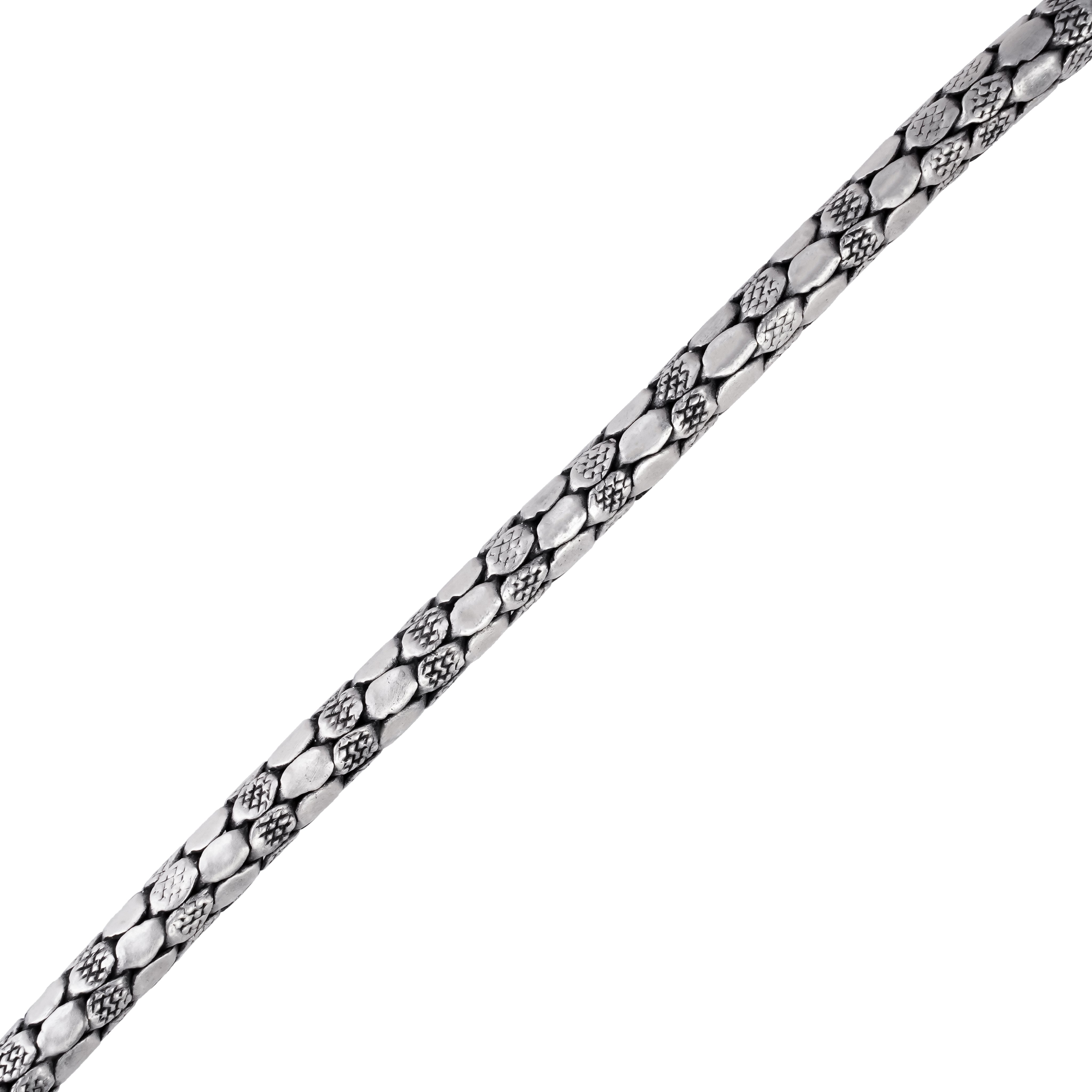 Elegant Snake Skin Pop Handmade Classic Chain in 925 Sterling Silver