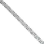 Front view of Royal Cuban Cross Bracelet 925 Sterling Silver with oxidized finish and elegant artisan design.