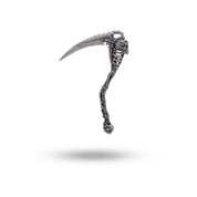 Death Scythe Gothic Skull Weapon 925 Sterling Silver Pendant, oxidation effect, White Lion Jewels
