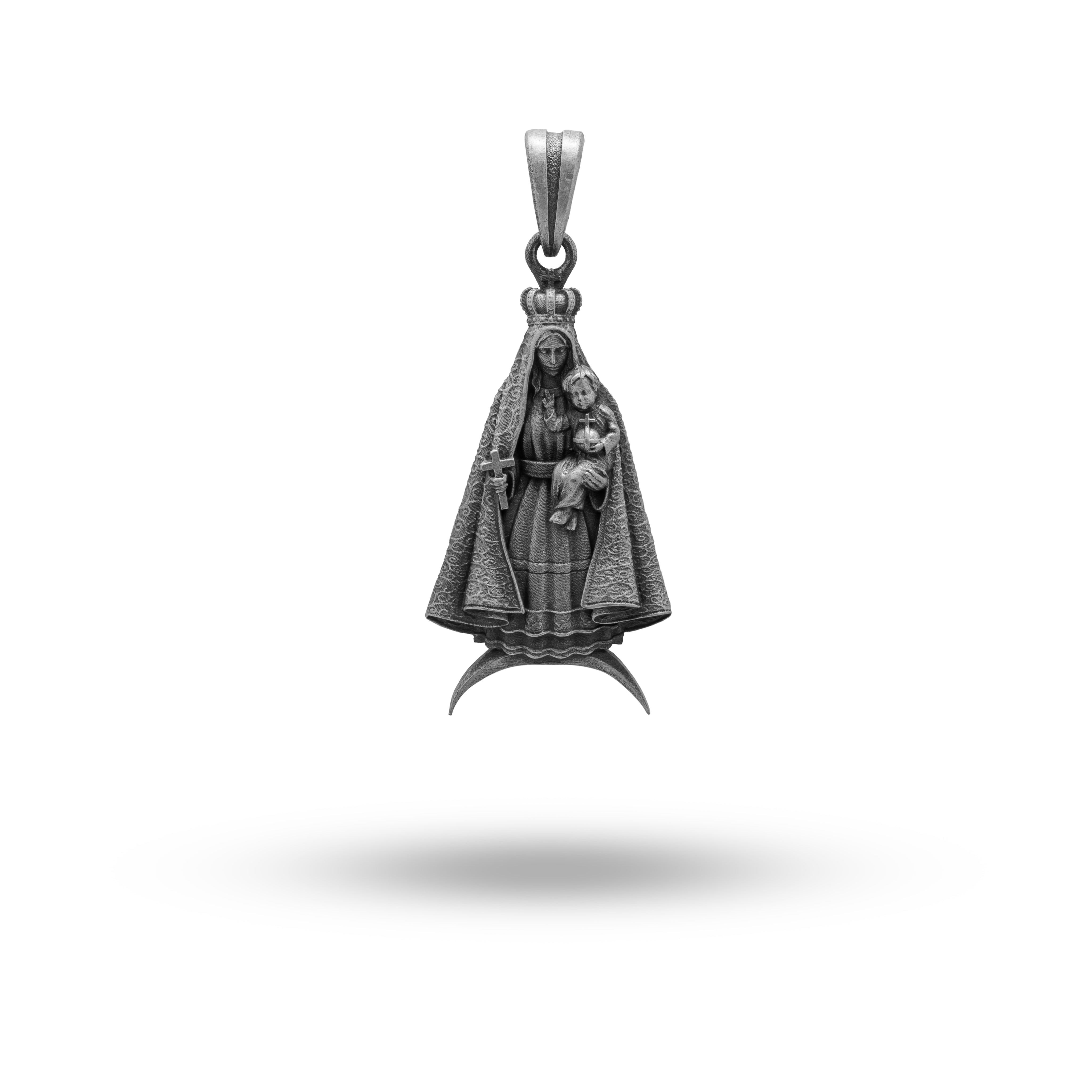 Elegant Virgin Mother Mary Pendant | 925 Sterling Silver | Spiritual Jewelry for Everyone