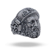 Black Smith 925 Sterling Silver Ring featuring oxidized silver finish and intricate craftsmanship