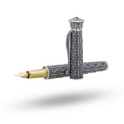 Vintage style Luxury Premium Fountain Pen 925 Sterling Silver