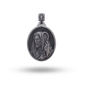 God Jesus Good Shepherd 925 Sterling Silver Pendant with intricate detailing by White Lion Jewels