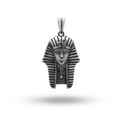 Sterling Silver Egyptian King Pharaoh Pendant with oxidized finish, ideal for cultural events