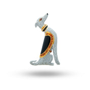 MultiColour Dog Cubic Zirconia 925 Sterling Silver Brooch