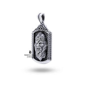 Lifestyle image featuring the Odin God Of Wisdom Silver Pendant in a casual setting