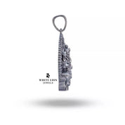 Elegant Oxidized Silver Pendant Featuring Ganesha Design