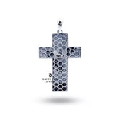 Handcrafted St Michael Cross Pendant by White Lion Jewels in 925 Sterling Silver