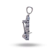 Elegant Hanuman designed pendant in 925 Sterling Silver from luxury brand White Lion Jewels