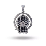 Handcrafted Sterling Silver Ganesha Pendant from White Lion Jewels