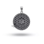 Deep Darkness 925 Sterling Silver Pendant worn on model, accentuating elegant style