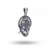 Elegant 925 Sterling Silver Hanuman Pendant with Intricate Details - Side View