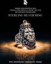 Calm Lion king Crown Animal 925 sterling silver ring