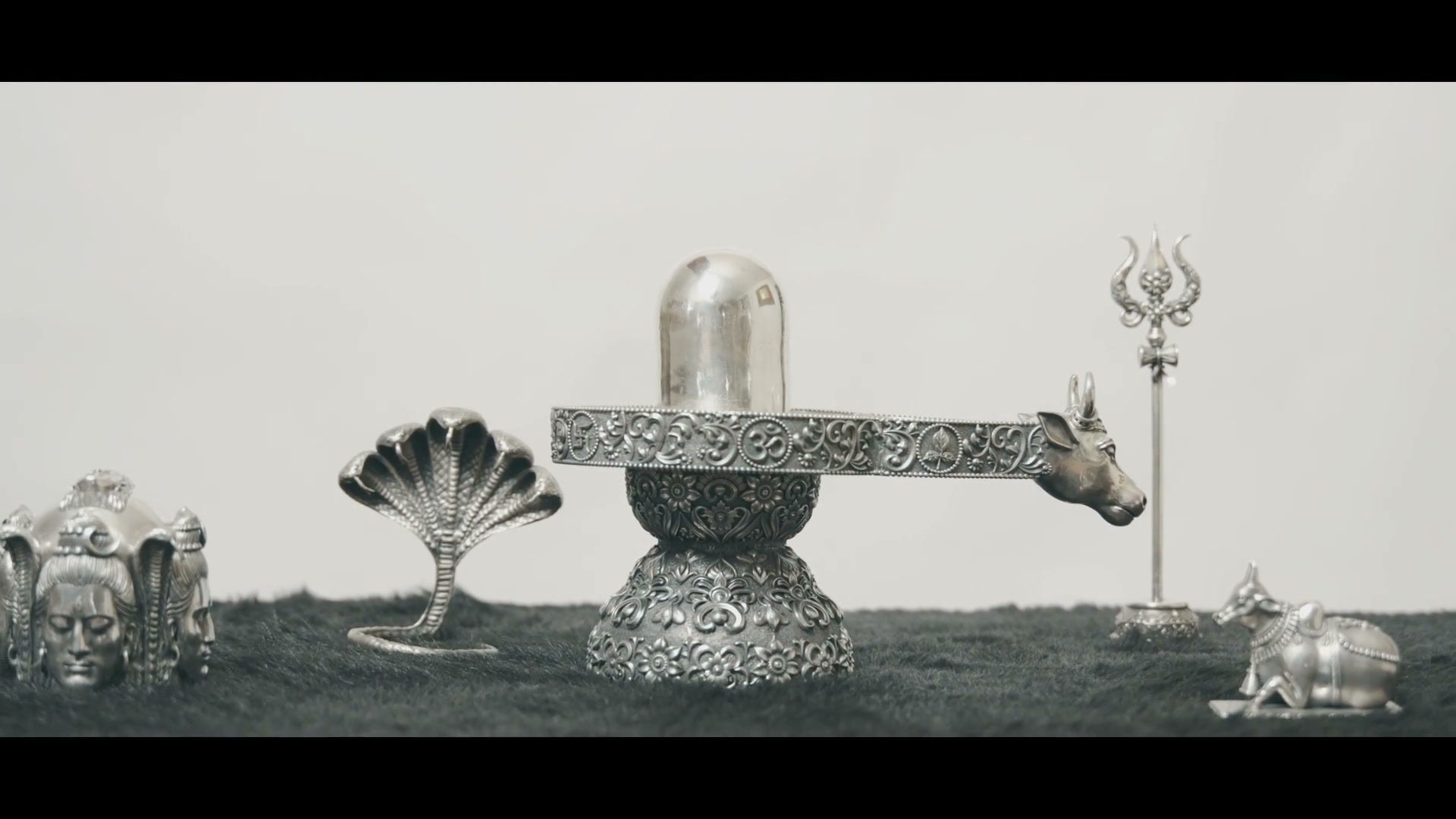 Rajata Shiv-Archana Kalp, the complete temple set in 925 sterling silver