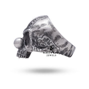 Artistic Evil Clown Skull Ring in Sterling Silver