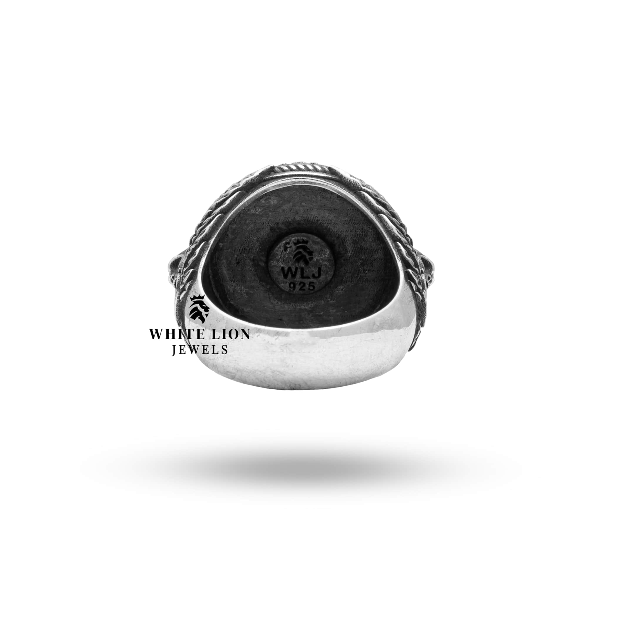 Distinctive Scorpio Skull Ring in Pure Sterling Silver by White Lion Jewels