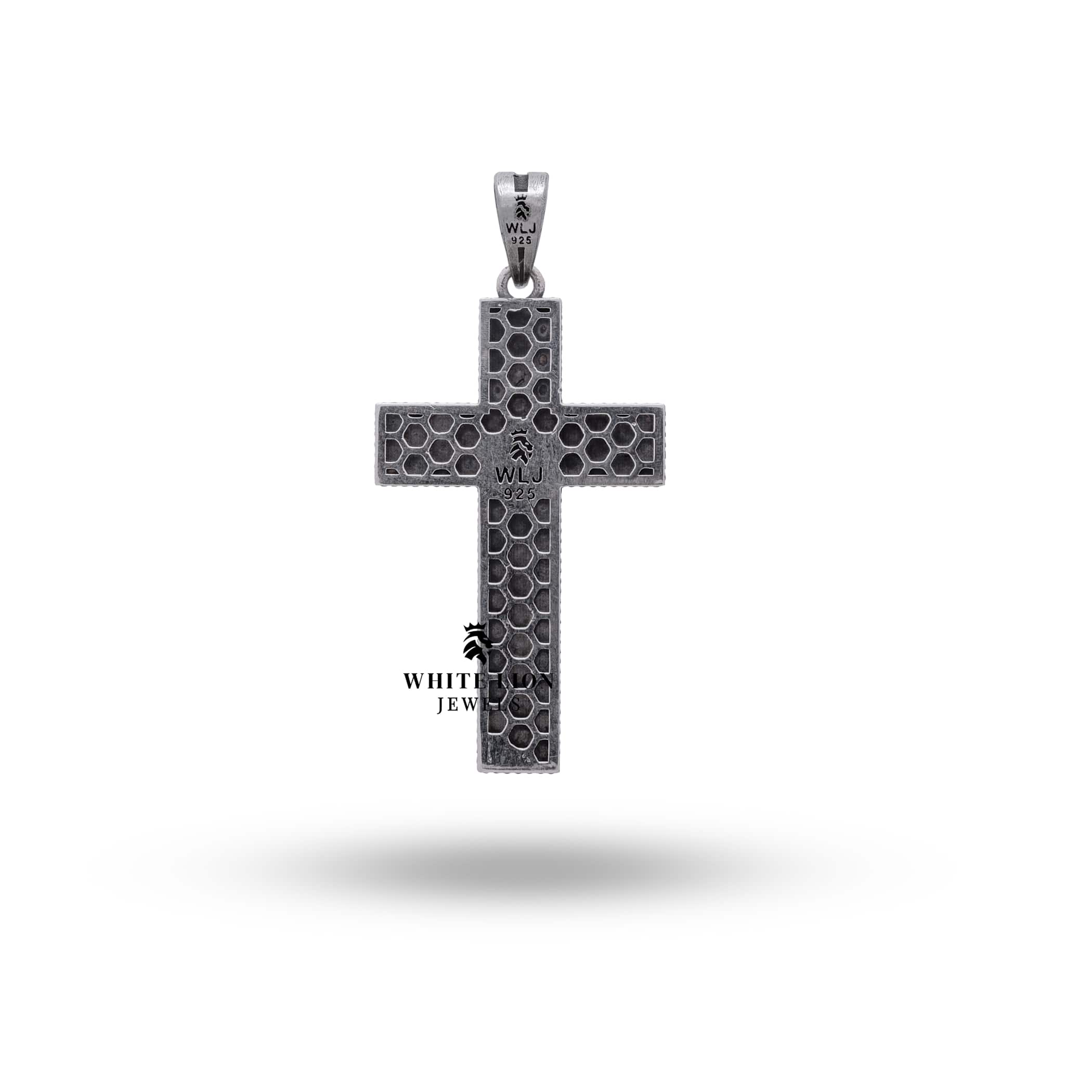 Unique design of Celtic Cross pendant by White Lion Jewels, featuring a vintage charm