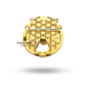 Panther 925 Sterling Silver Gold Plated Brooch in luxurious packaging