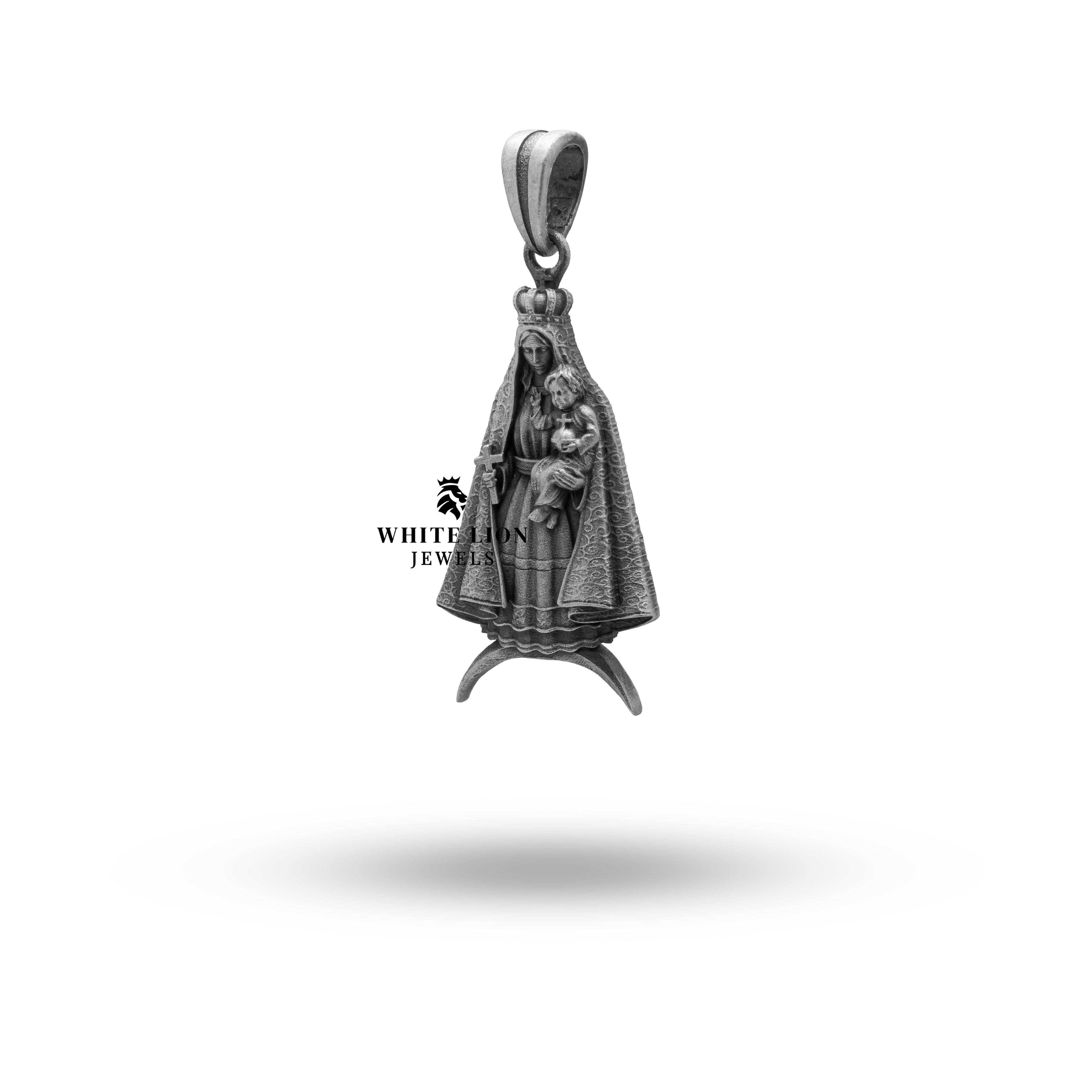 Elegant Virgin Mother Mary Pendant | 925 Sterling Silver | Spiritual Jewelry for Everyone