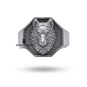 Side view of 925 Sterling Silver Ring showcasing detailed artisanship