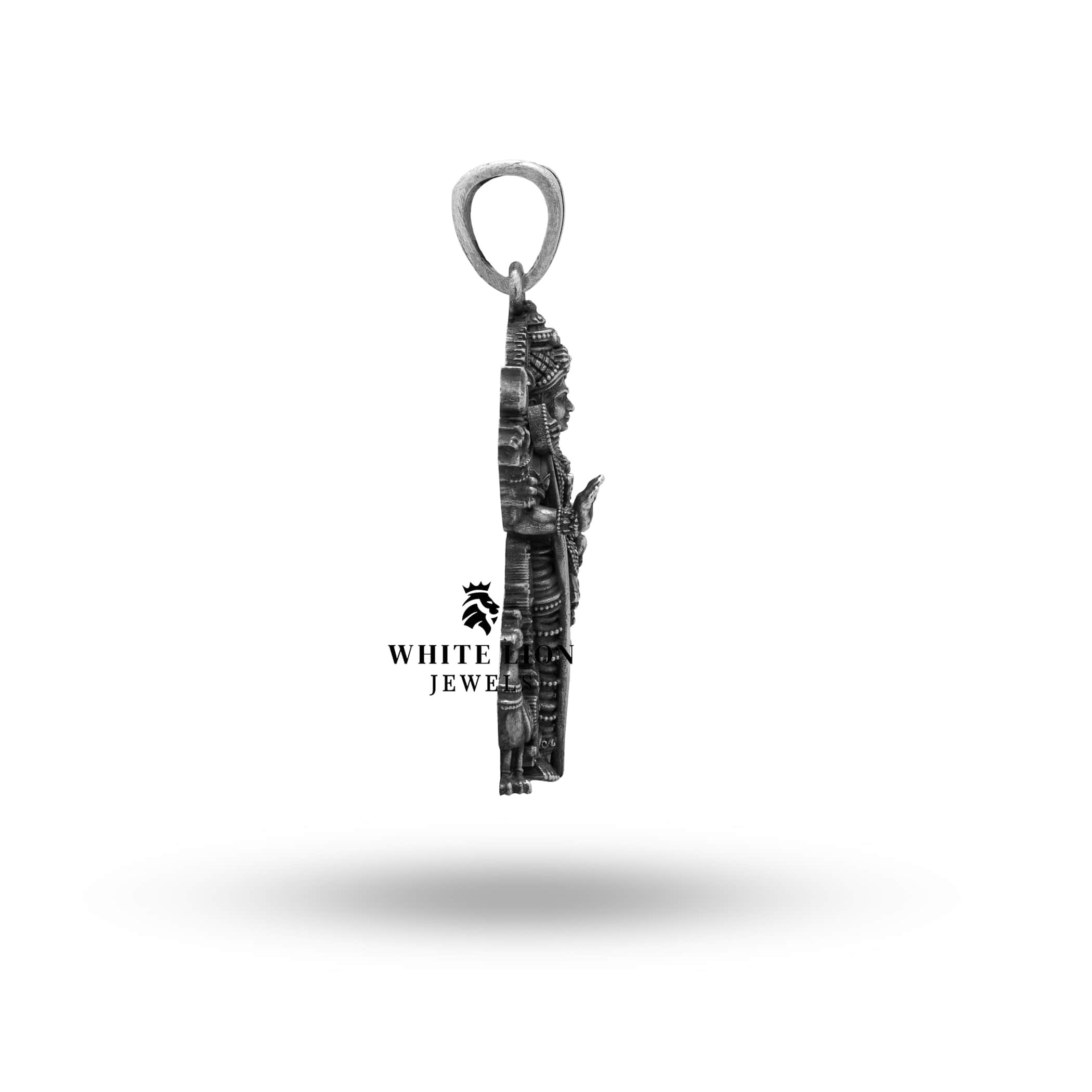 Sacred Symbol Pendant in 925 Oxidized Silver