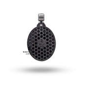 Spiritual jewelry piece showcasing fine craftsmanship in oxidized silver