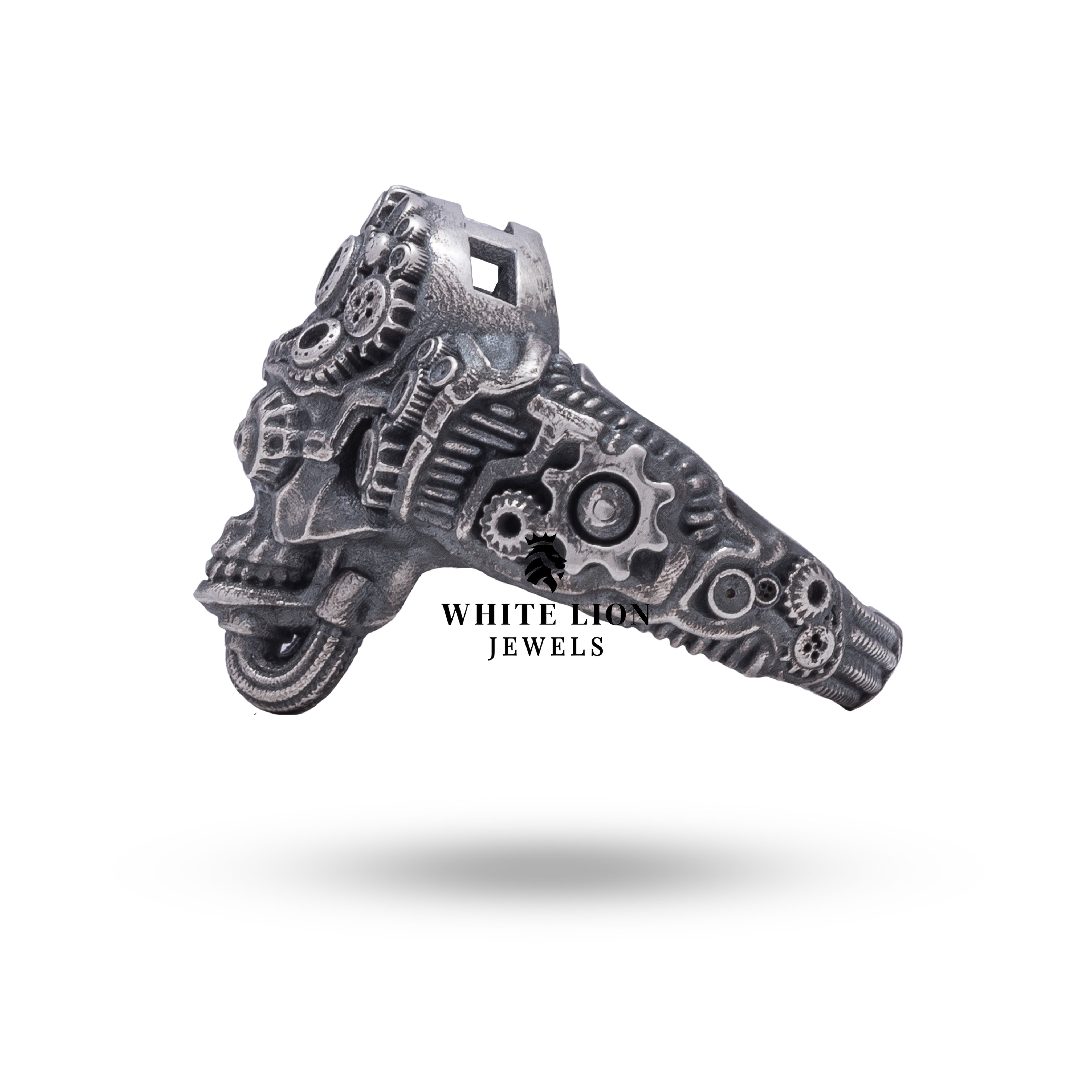 Handcrafted Gothic Skull Design Ring in 925 Sterling Silver, perfect for bold fashion