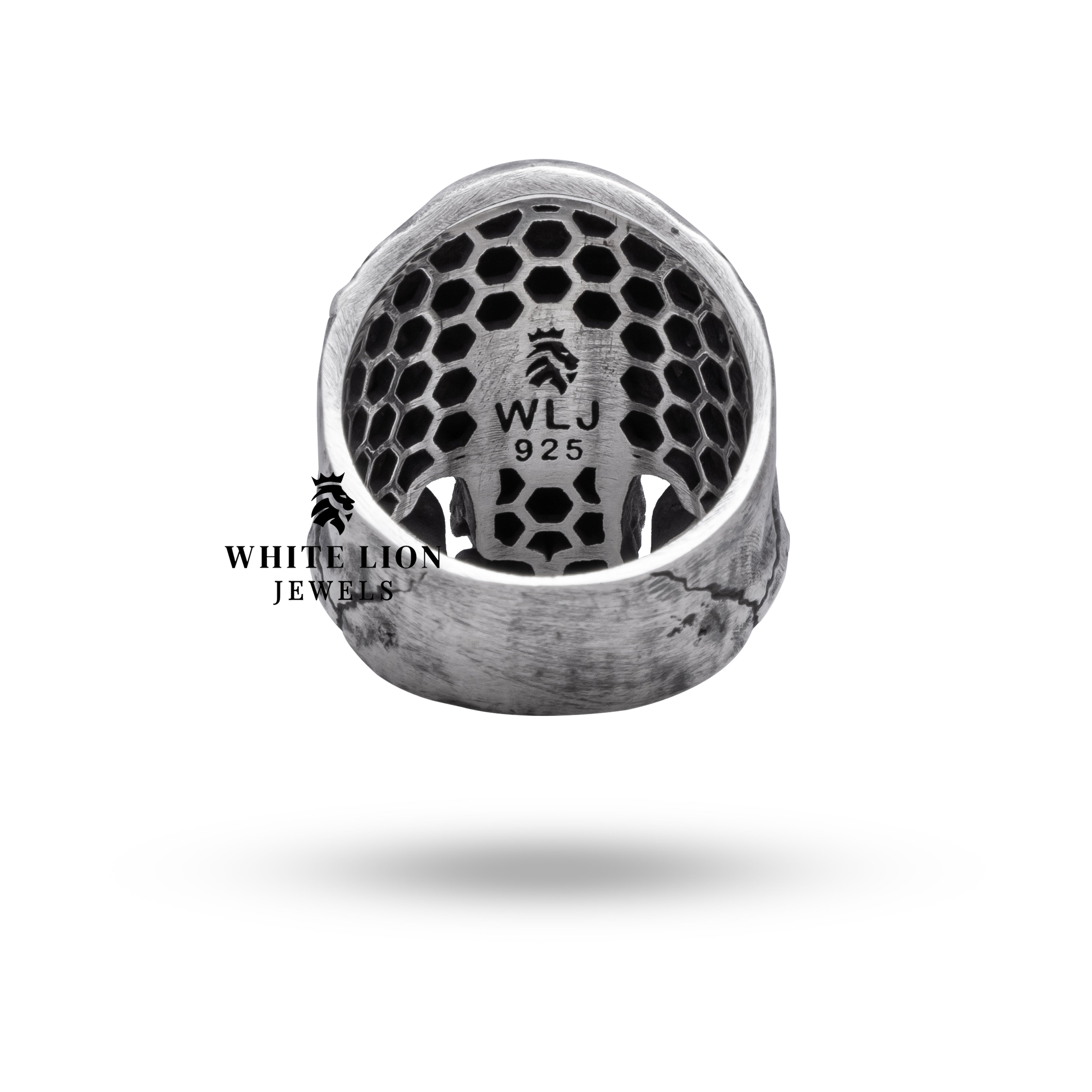 Bold Gothic Skull Head Ring perfect for Halloween and themed events