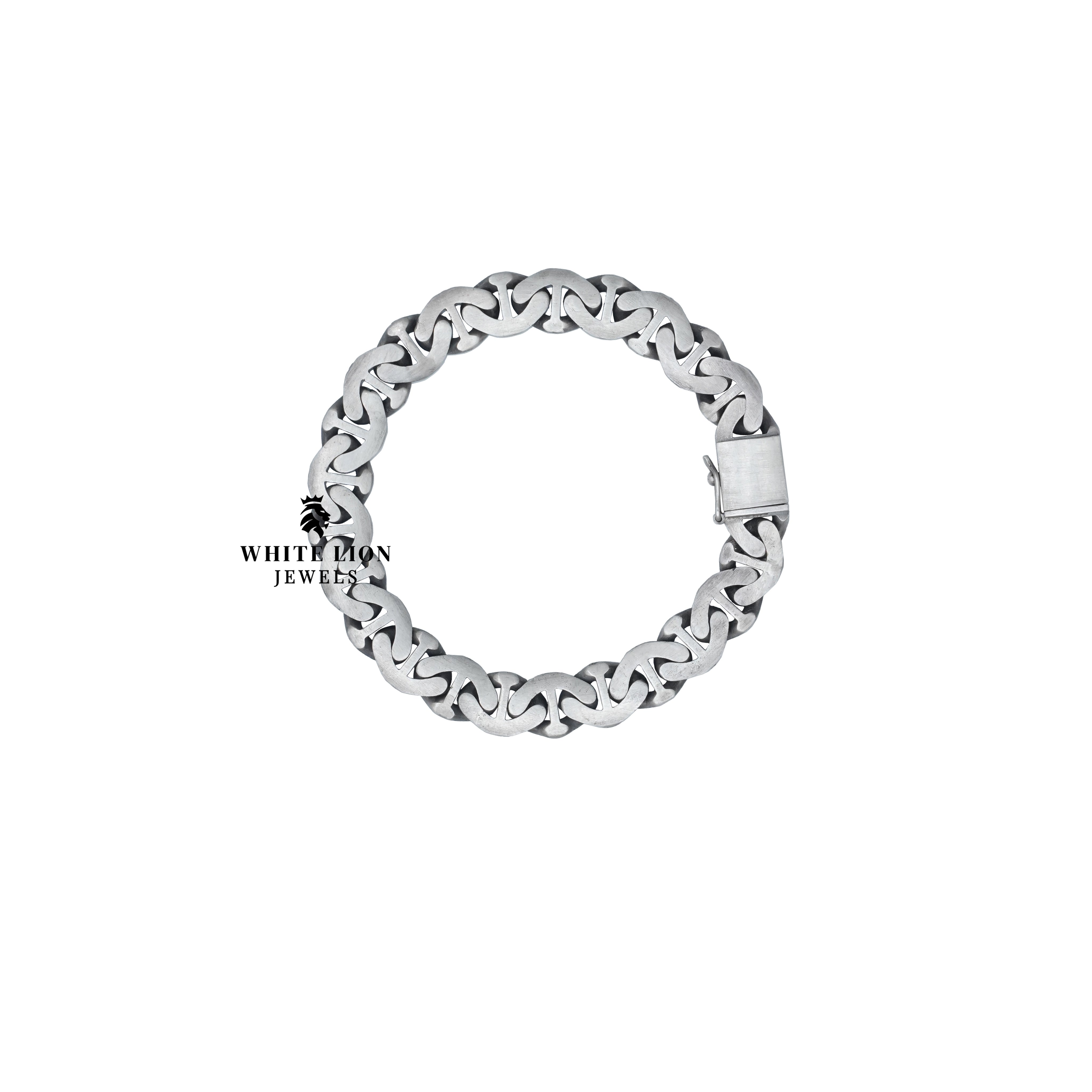 Model wearing the Royal Cuban Cross Bracelet, showcasing its elegance and versatility as a fashion accessory.