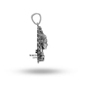 Round 925 Silver Pendant by White Lion Jewels, featuring spiritual elements and superior craftsmanship.