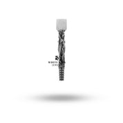 Fine craftsmanship of sterling silver mouthpiece for hookah