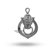 Model wearing Jaguar Panther Cubic Zirconia 925 Sterling Silver Pendant, accentuating its majestic appeal and sophistication.