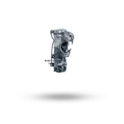 Elegant Roaring Panther 925 Sterling Silver Brooch styled on a blazer.