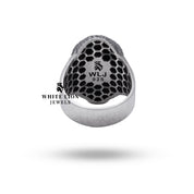 Sterling Silver Gorilla Ring with Detailed Craftsmanship