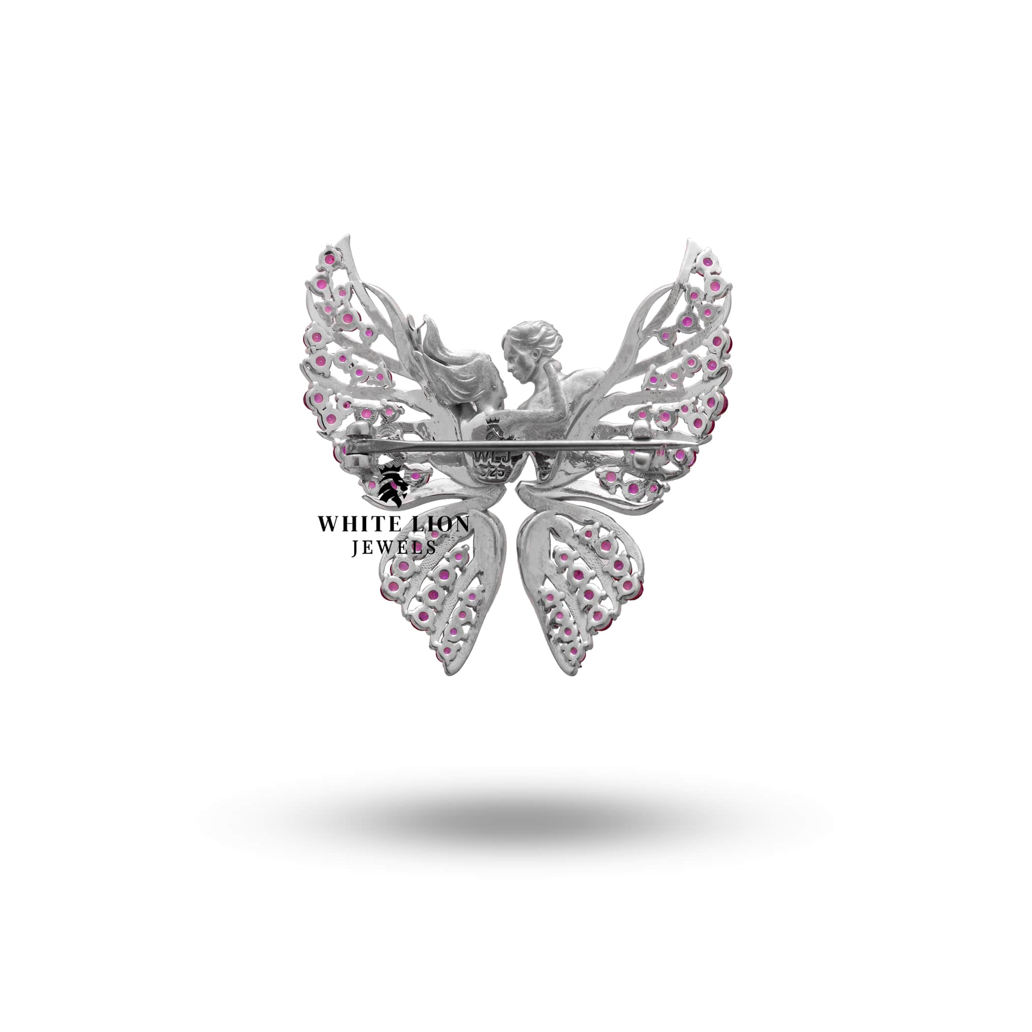 Elegant packaging of Butterfly Ruby 925 Sterling Silver Brooch making it a perfect gift choice.
