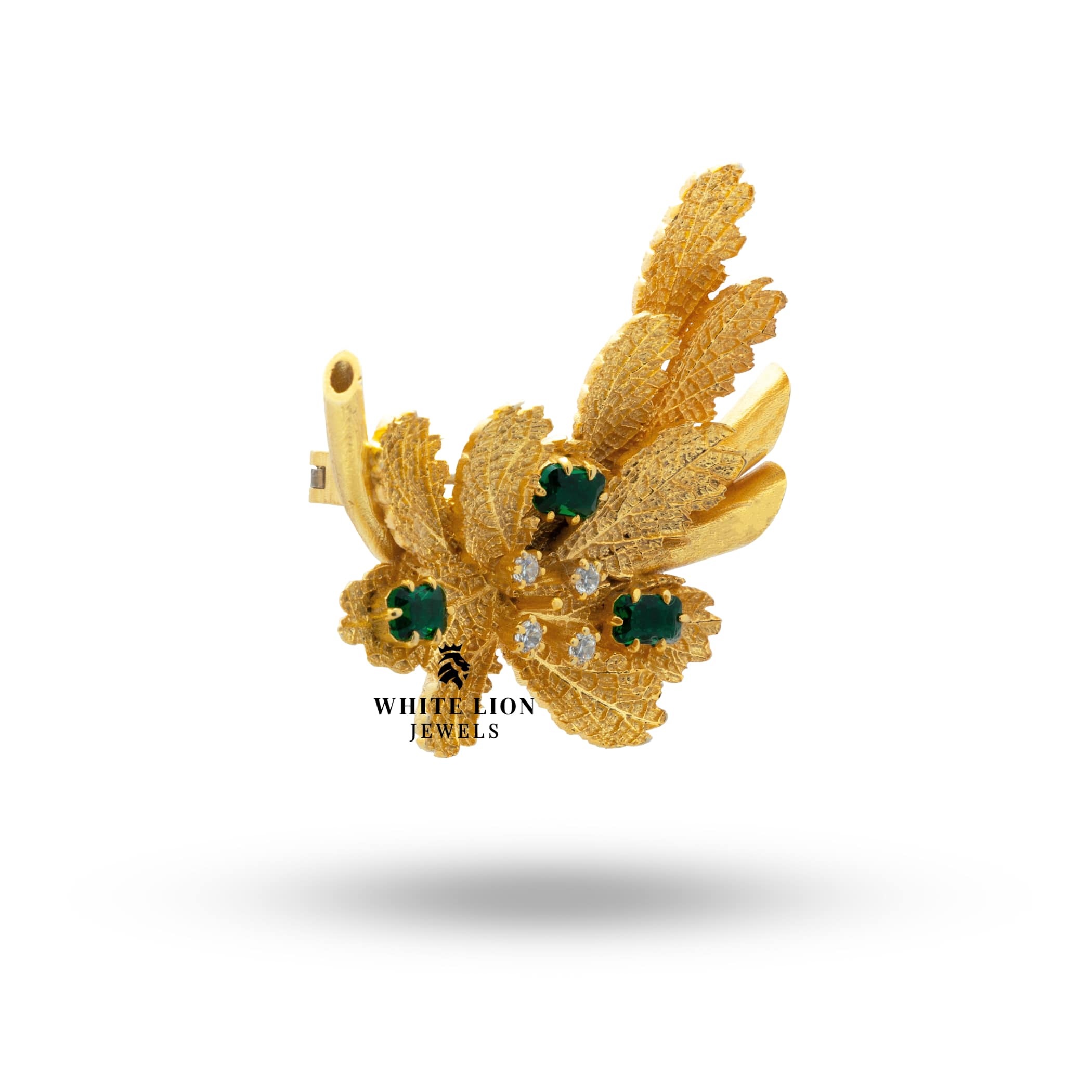 Elegantly Designed Leaves Brooch for Sarees and Hair