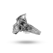 White Lion Jewels Medusa designed ring in sterling silver