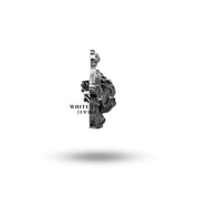 Luxurious oxidized silver brooch by White Lion Jewels for romance.