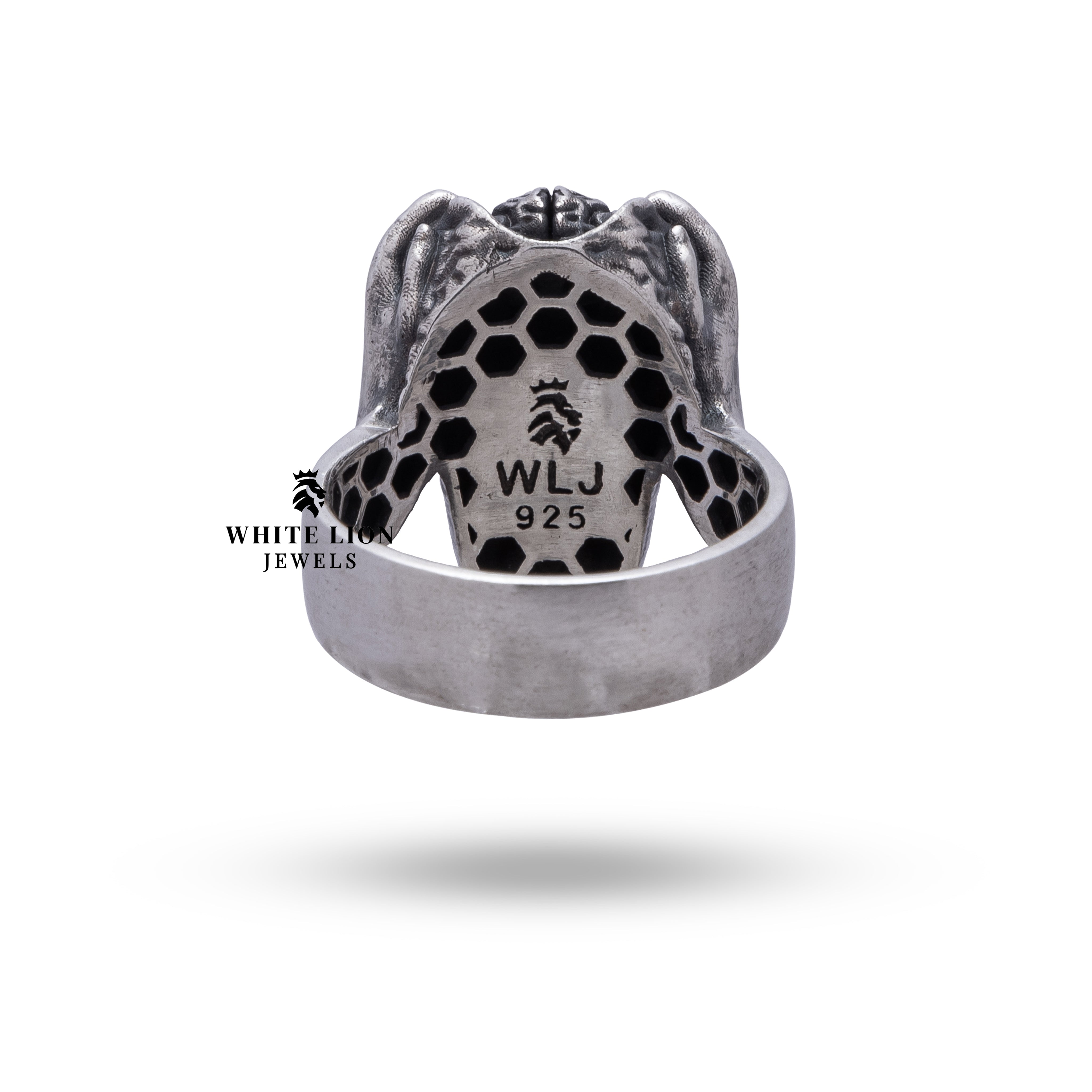 Elegant packaging of the Brain Clever Ring by White Lion Jewels.