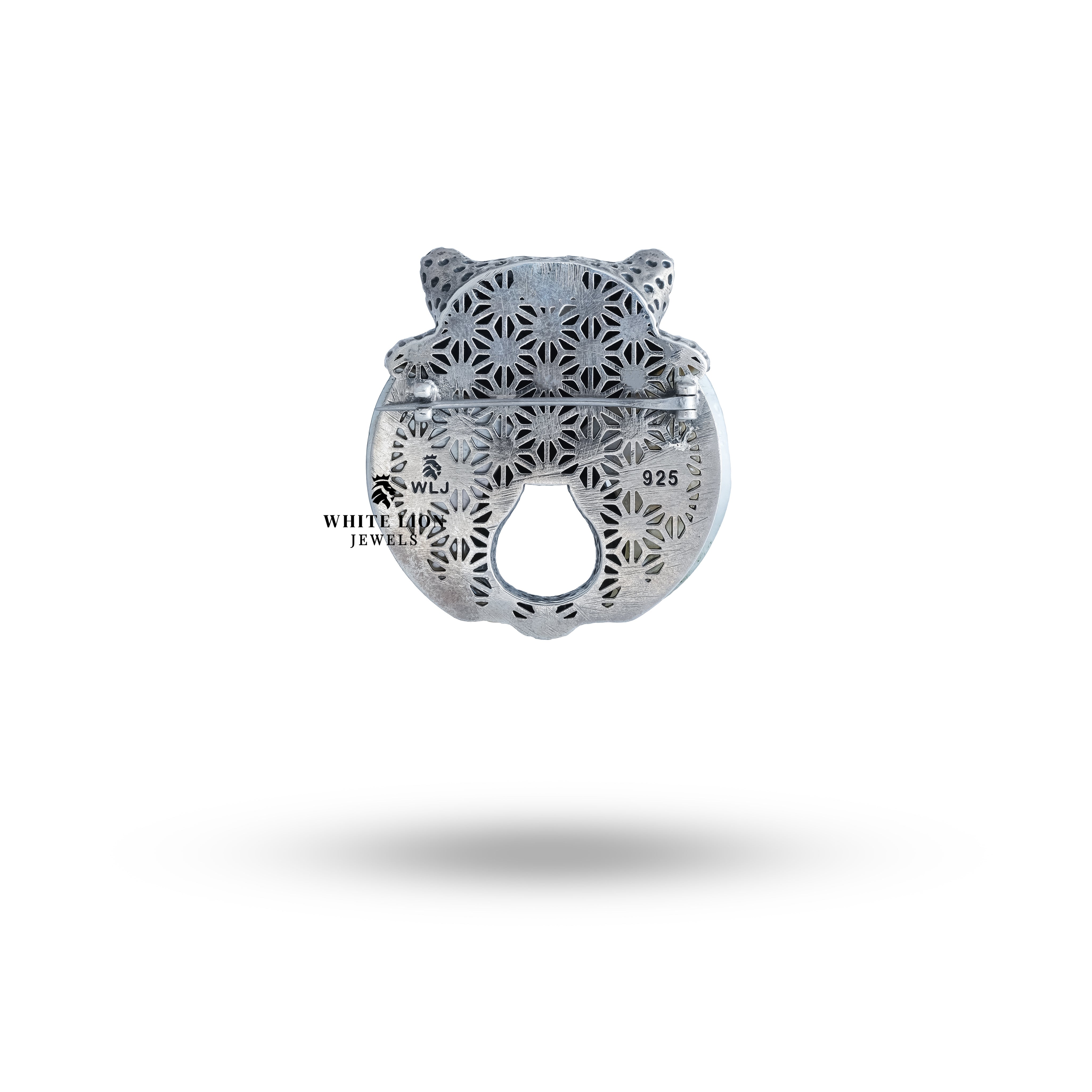 Stylish way to wear the Elegant Panther Brooch as a statement accessory