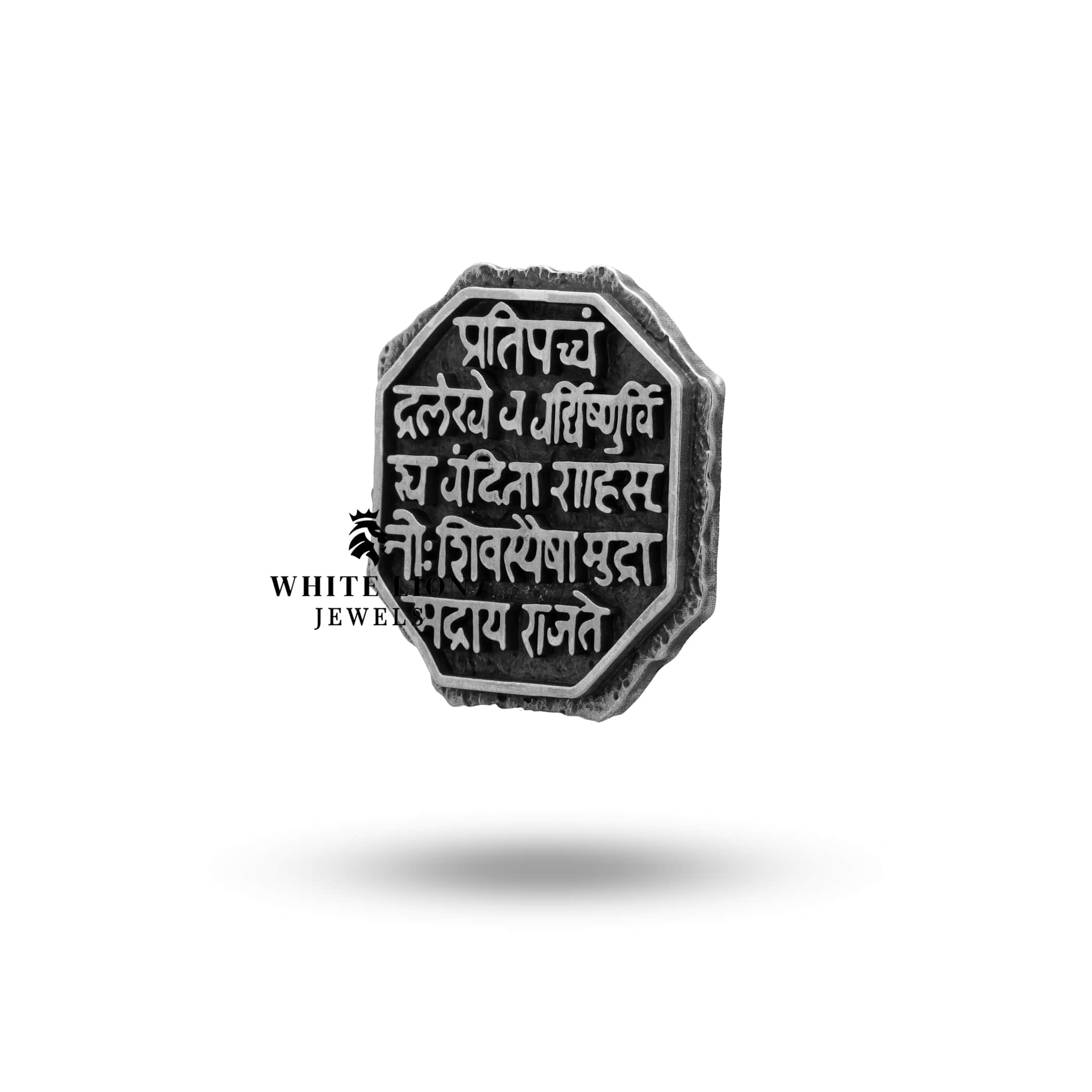 Exquisite Chhatrapati Shivaji Maharaj oxidized silver brooch pin for cultural events