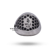 Worn view of Gothic Anchor Skull Ring showcasing its bold presence