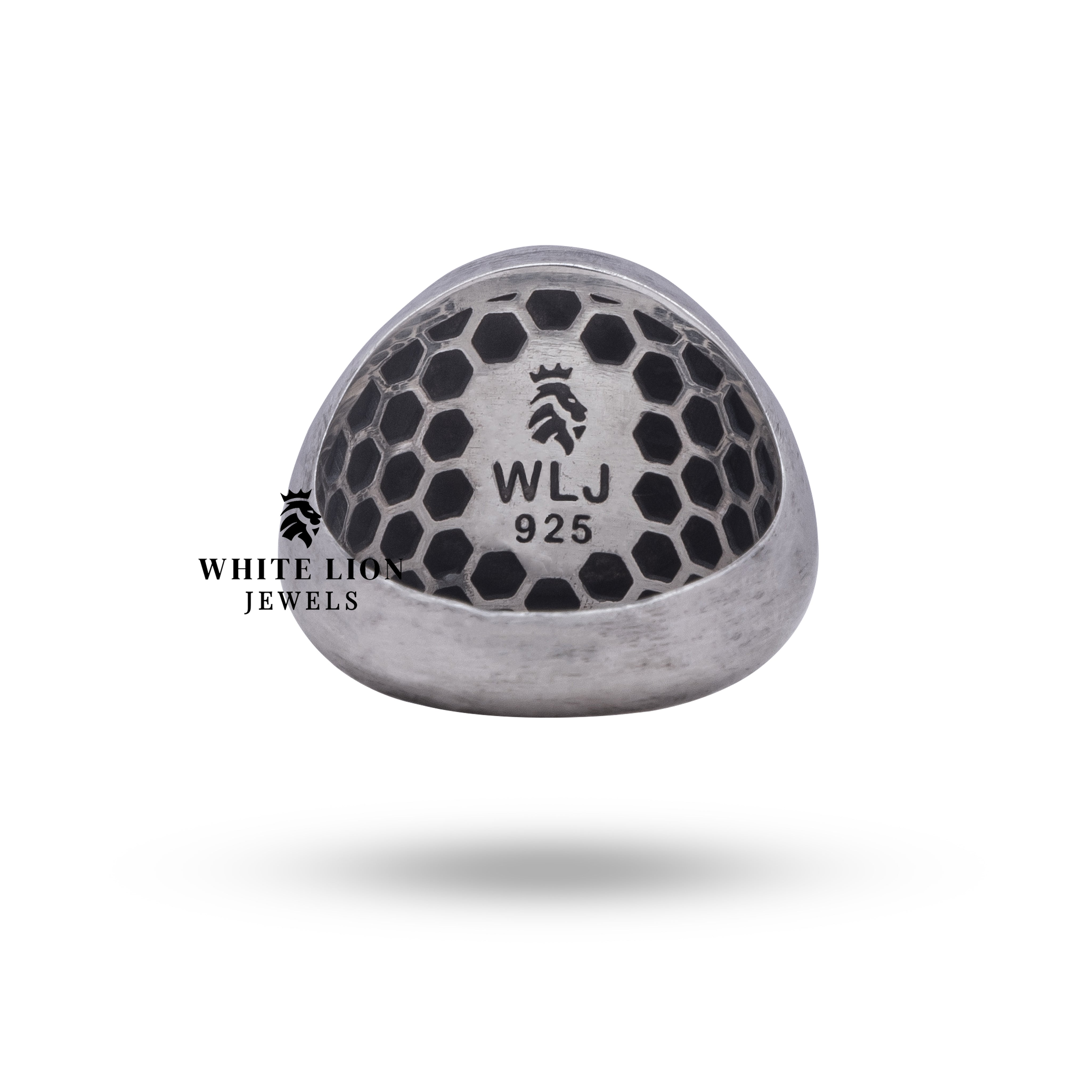 Worn view of Gothic Anchor Skull Ring showcasing its bold presence