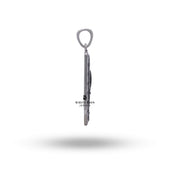 Intricately crafted St Michael pendant made from sterling silver with a spiritual theme.