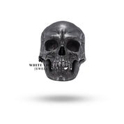 Sterling Silver Skull Ring with oxidized finish, ideal for gothic style lovers.