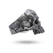 Top view showcasing the Crack Skull Design of the Gothic Ring